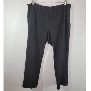 Vince Camuto Pants Size 22W High Rise Side Zipper Closure Stretch Black